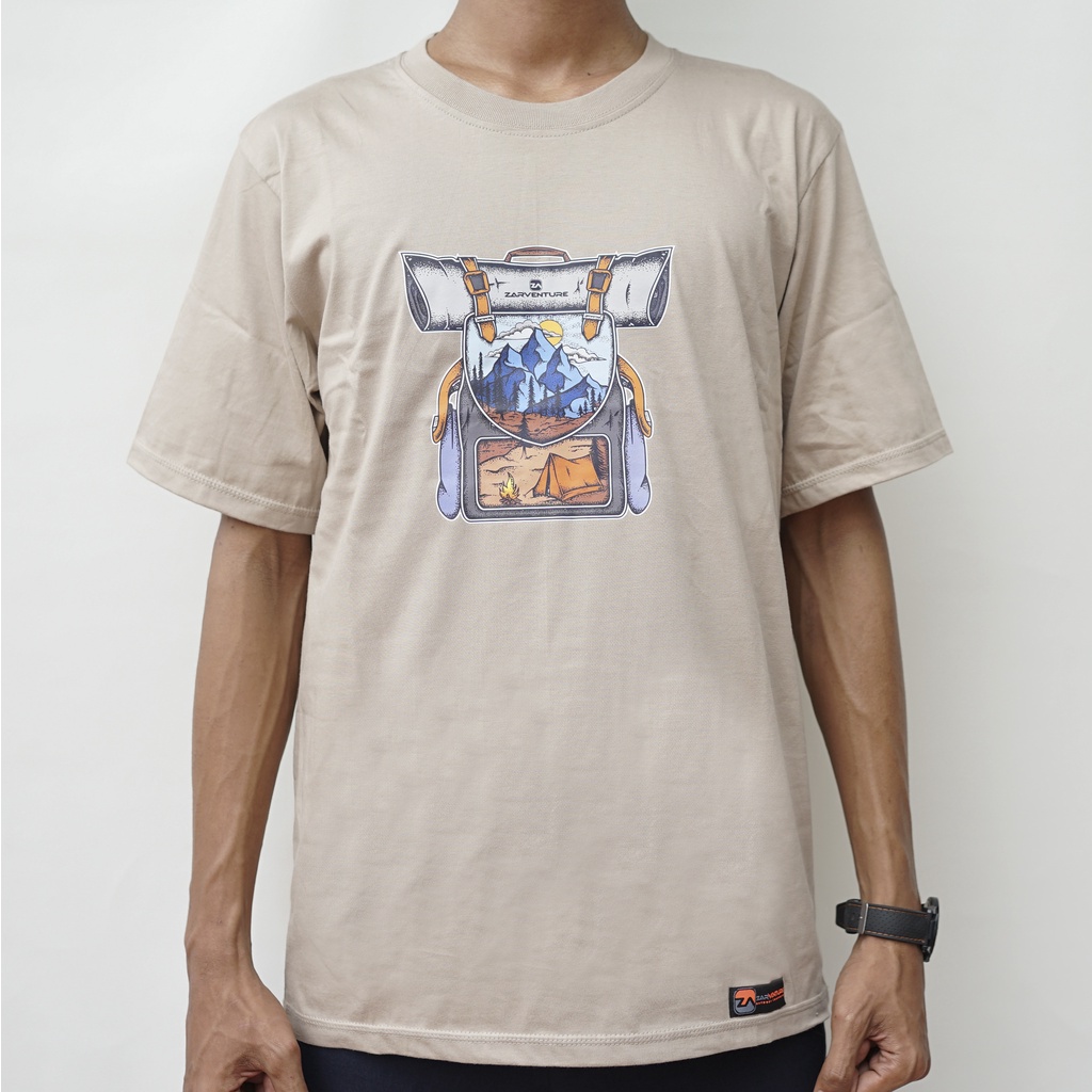 kaos tshirt tema adventure hiking zarventure 1013