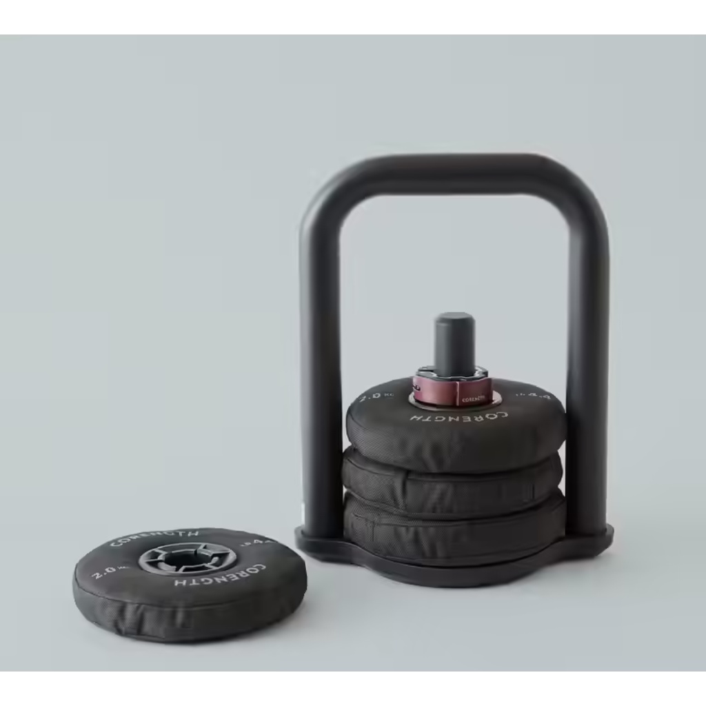 DOMYOS Kettlebell Yang Dapat Disesuaikan 2 Hingga 10KG Cakram Empuk