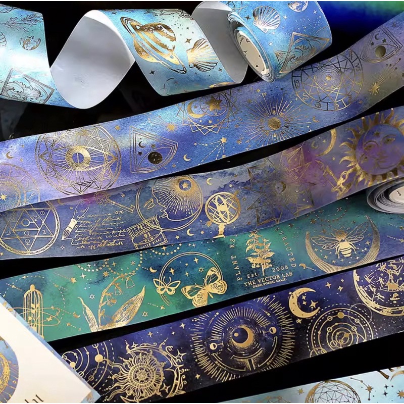 

washi tape selotip antariksa gold foil 40 mm