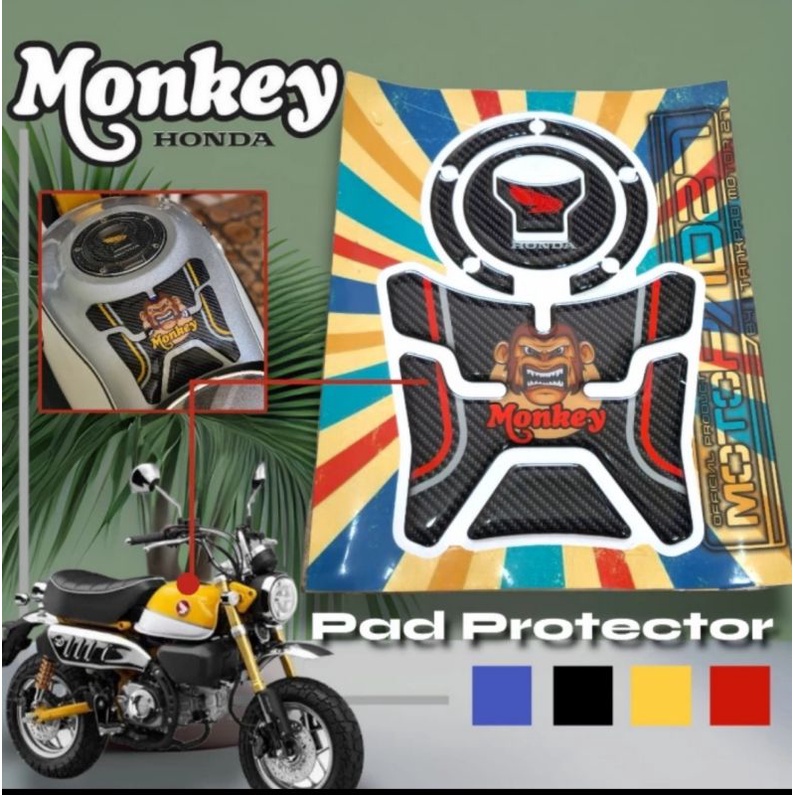 Motopad27 Stiker Tankpad Honda Monkey 125 Stiker timbul Protector Honda Monkey 125