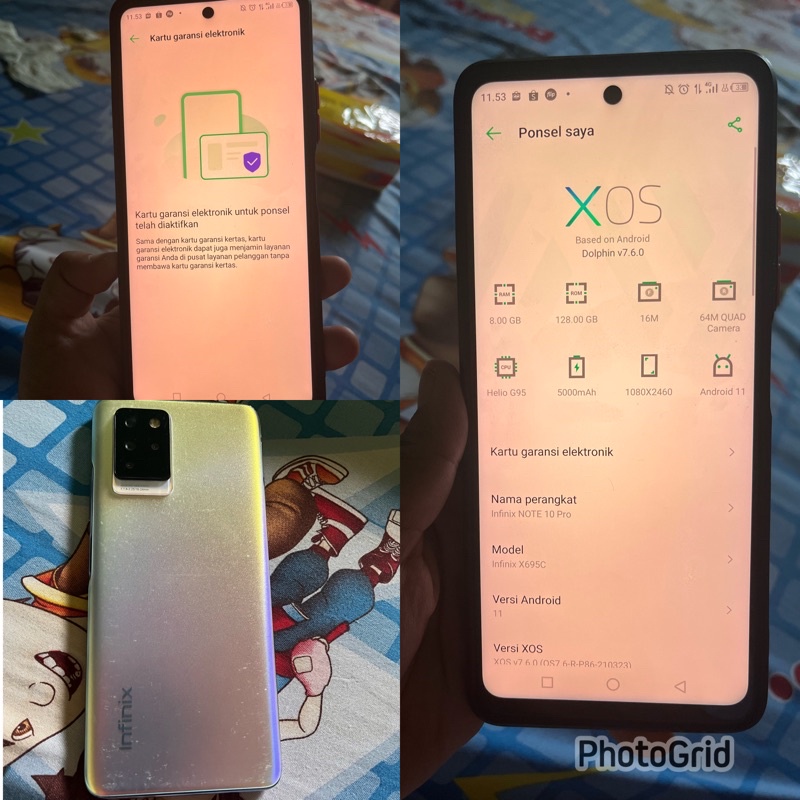 Infinix note 10 pro Nfc 8/128