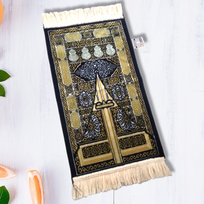 Sajadah Sajadah turki yakar mini/muka kiswah tebal premium - pintu kakbah(W6F7) Sajadah Tebal GRATIS