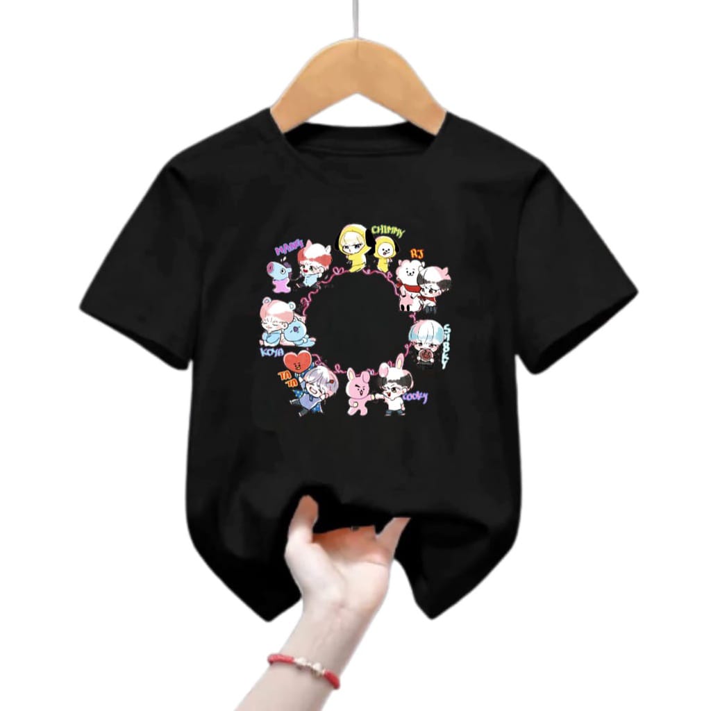 Hzl_outfit Kaos Anak BT21 Coloring Kaos Anak (COD)