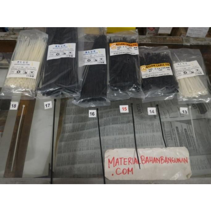 

kabel tis tie ties cable 8 cm putih alat pengikat jual per 10 unit citrab44 Ayo Order