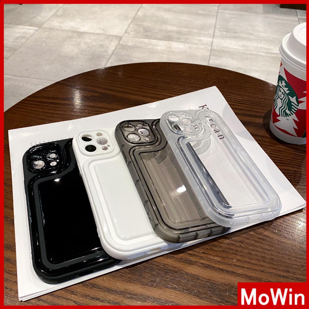 For iPhone 14 Pro max iPhone Case Soft Case TPU Clear Case Matte Airbag Shockproof Camera Cover Protection Black White Compatible with For iPhone 13 Pro max 12 Pro Max 11 Pro Max
