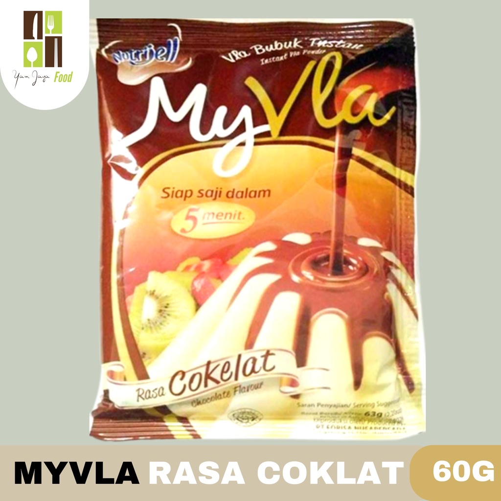 Nutrijel My Vla Bubuk Instan Rasa Coklat/ Rasa Vanila 60g