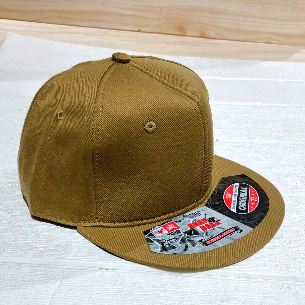 Topi Snapback Bordir Newboys Hats Scopio-krem