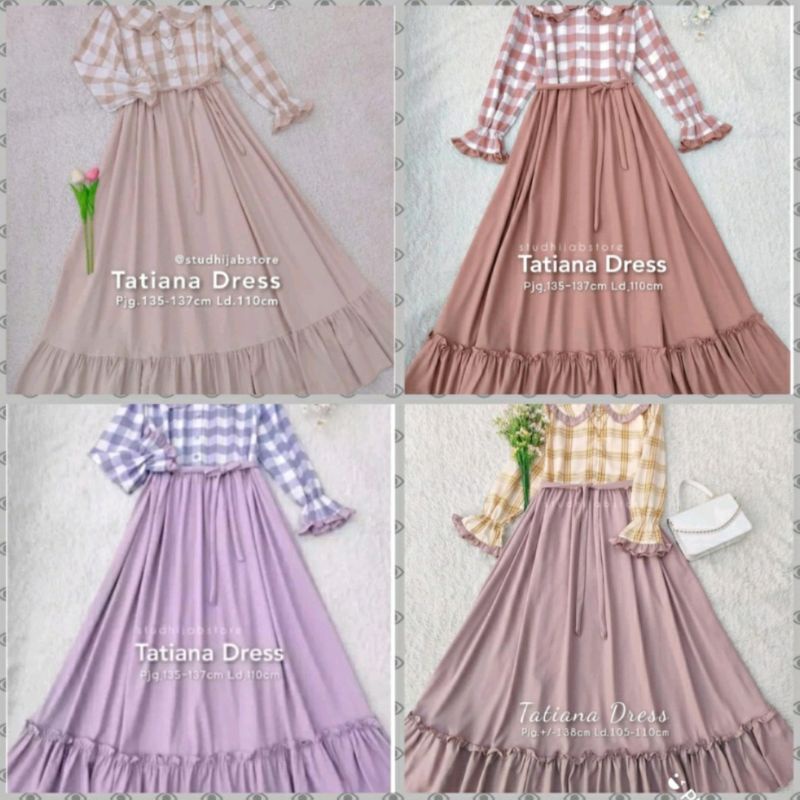 PROMO BAJU GAMIS MUSLIM DEWASA TATIANA DRESS GAMIS REMAJA DRESS