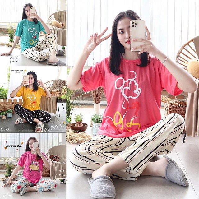 IZANY PIYAMA Celana Panjang  / Cp KAOS allsize