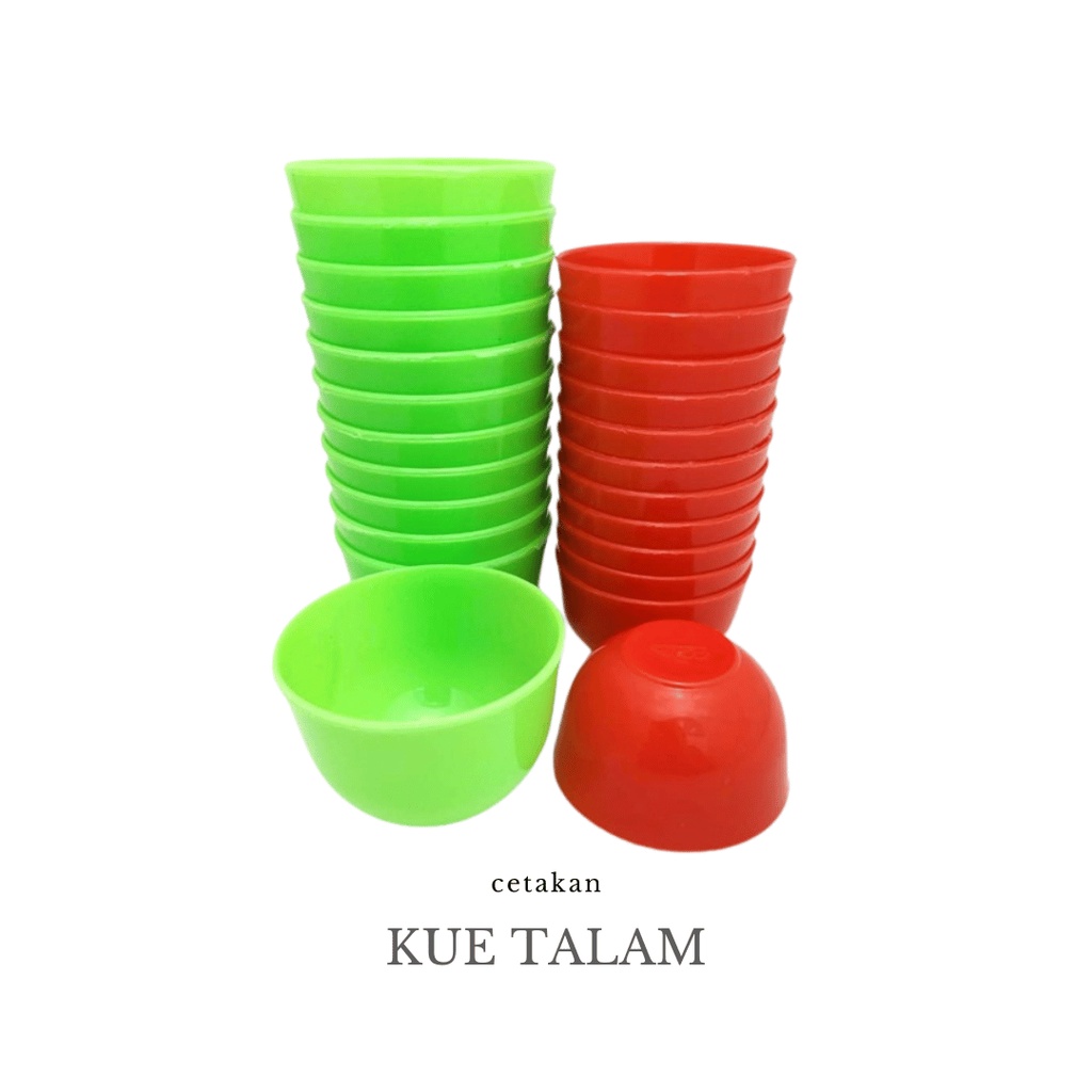Cetakan kue talam / cetakan kue mangkok / cetakan talam kecil / talam besar  per lusin / grosir