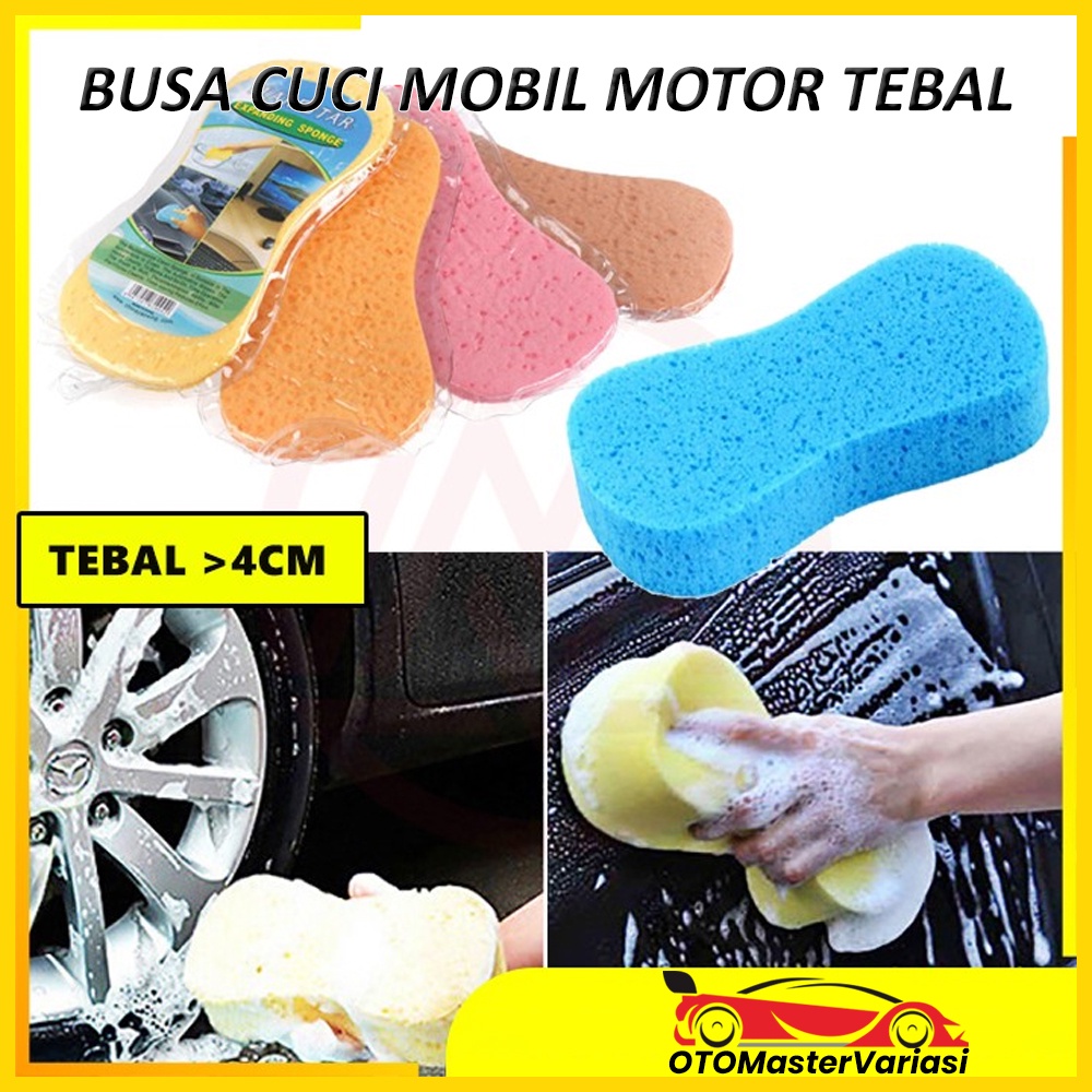 Sponge Busa Cuci Motor Mobil Piring Ukuran Jumbo Foam Wash Spon Sepon Spong Cuci Kendaraan