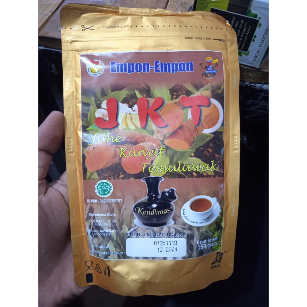 

minuman tradisional empon - empon JKT jahe kunyit temulawak by kendimas 150g