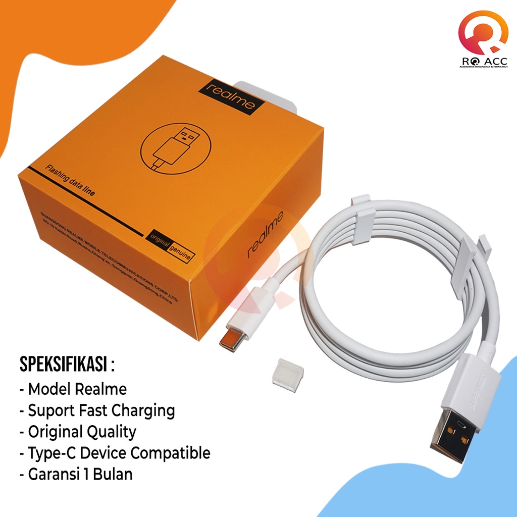 [RO ACC] TYPE C REALME KABEL DATA MODEL VOOC ORIGINAL ALL TIPE HP