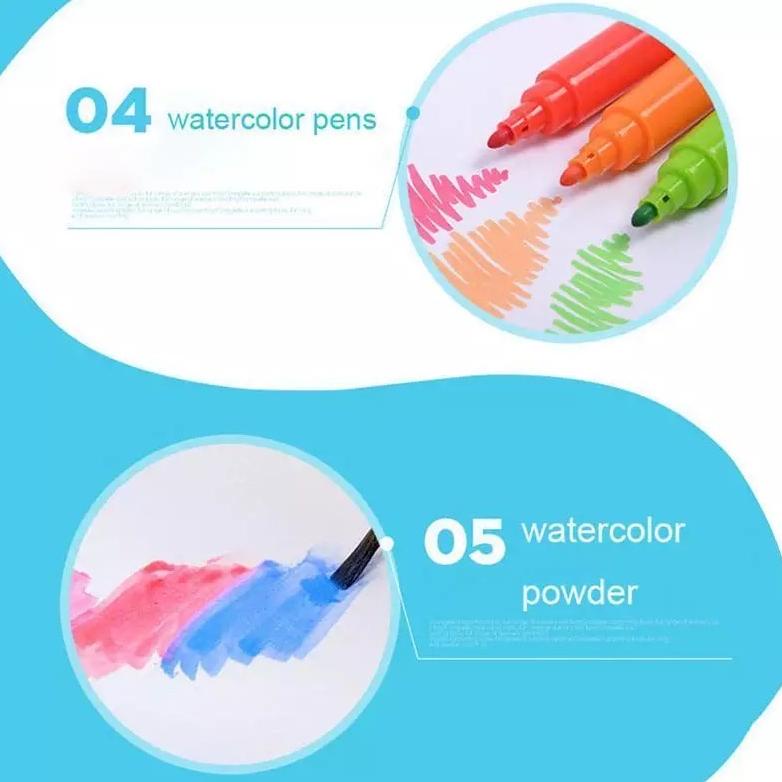 

Cod - XOQ - Art Set Isi 150 Pcs / Pensil Warna Crayon / Alat Melukis Set Anak / Colouring Set 150 Pcs / Pensil Warna Warni