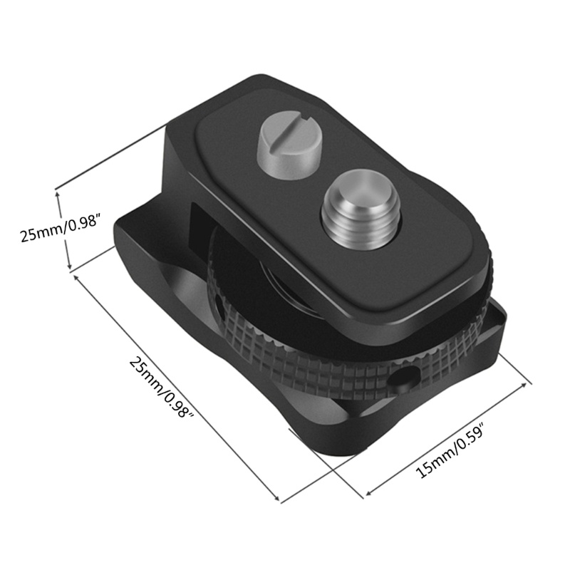 Zzz Adaptor Dudukan Sepatu Dingin Untuk Kamera DSLR Rig Kandang Video Flash Light Miccrophone Bracket Dengan Sekrup Pasang1Per4 &quot;