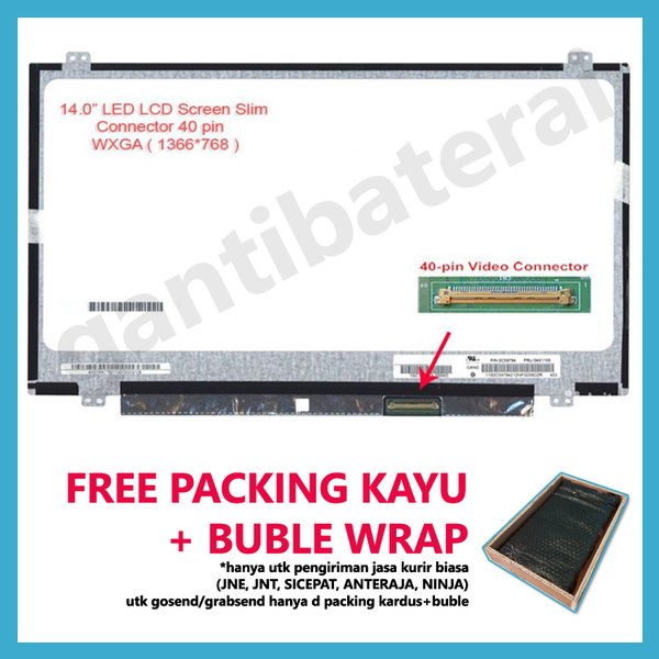 LED LCD Le THINKPAD EDGE E431 E431S 14.0 inch slim 40 pin