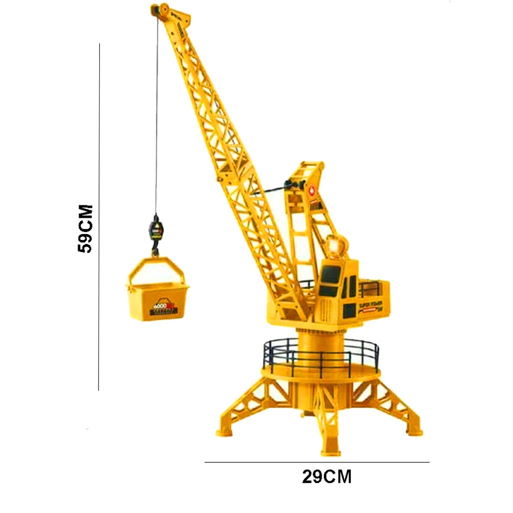 Mainan menara derek Crane Tower Remote Control JUMBO Super Power Crane/ Remot Kontrol Crane REMOTE CONTROL TRUCK CRANE JUMBO / permainan alat berat.