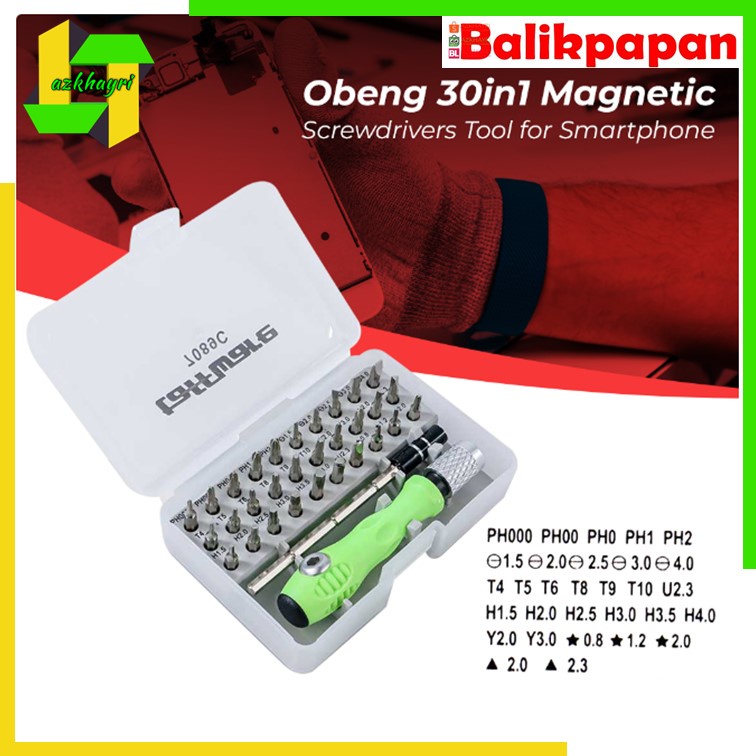 Taffware Obeng 30in1 Magnetic Screwdrivers Tool Service HP Komputer