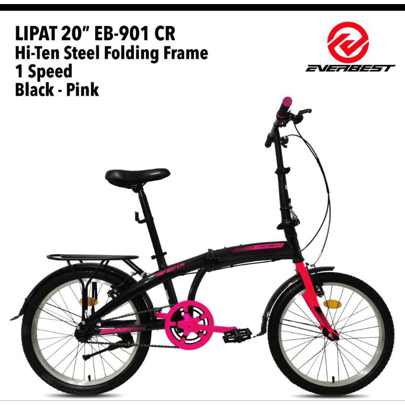 Sepeda Lipat Everbest 901 Ukuran 20 inch Single Speed Boncengan