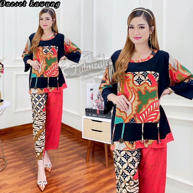 Trika Set / One set Rayon Premium Busui Ld 115cm