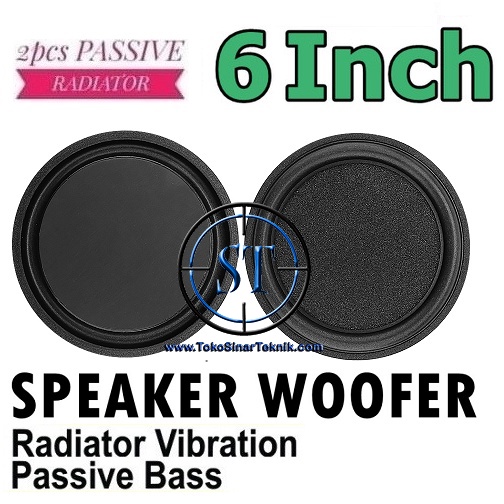 2 PCS Bass Radiator Woofer Vibration Membrane 6 inch 153mm Passive Speaker DIY Pasif Penguat Bass Spiker DIY 6inch