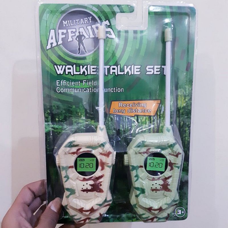 Mainan Walkie Talkie Militer Anak Laki Laki Edukasi - Mainan HT Karakter Tentara Army 1 Set Anak Cow