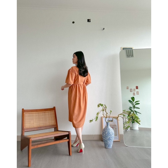 KANON - Tohru Reversible Dress - Dress imlek vintage midi reversible bumil friendly