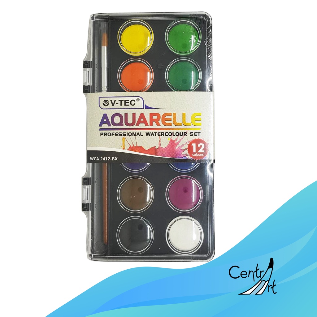 

Vtec Aquarelle Professional Watercolour set 12 colour