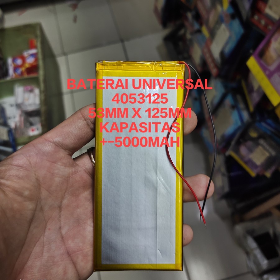 BATERAI UNIVERSAL 4053125 53mm X 125mm BATTERY BATT MANTUL