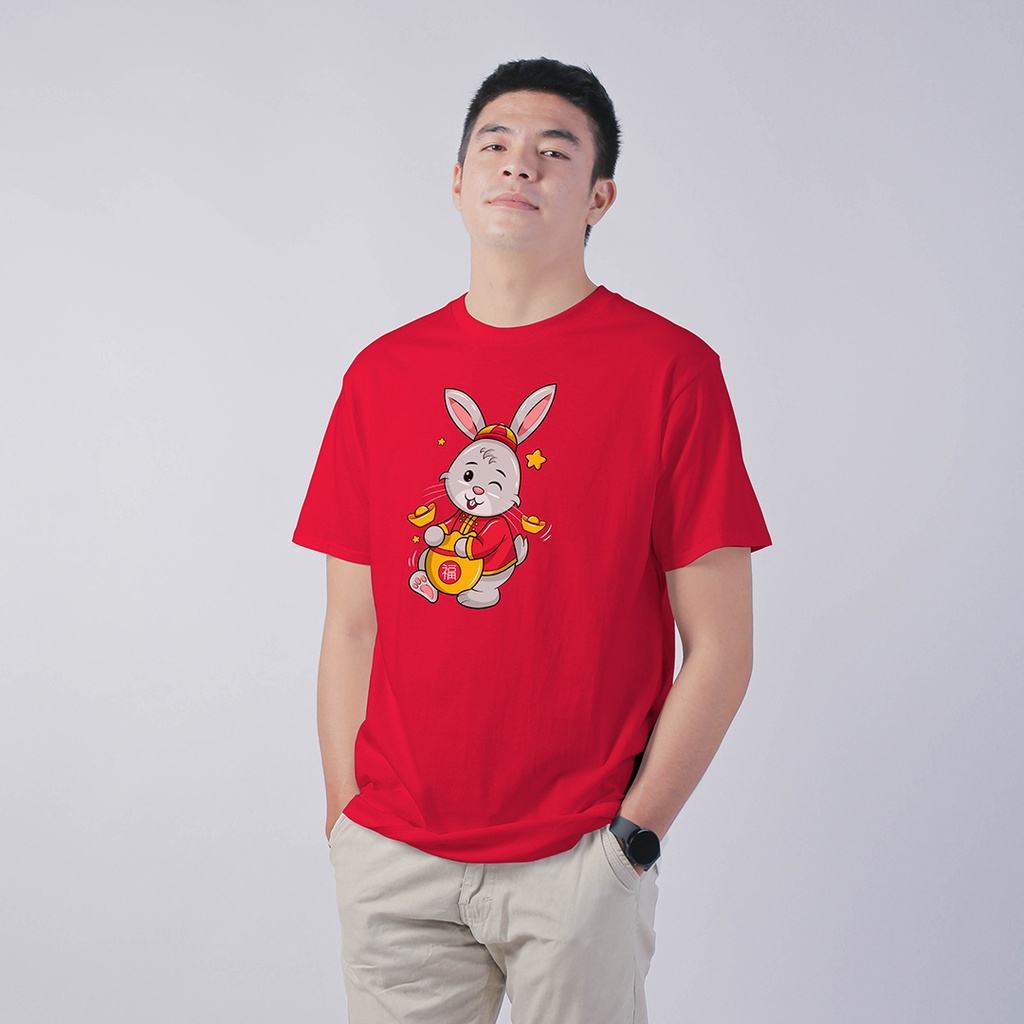 Kaos Imlek Smile Rabbit New States Apparel Premium Pria dan Wanita