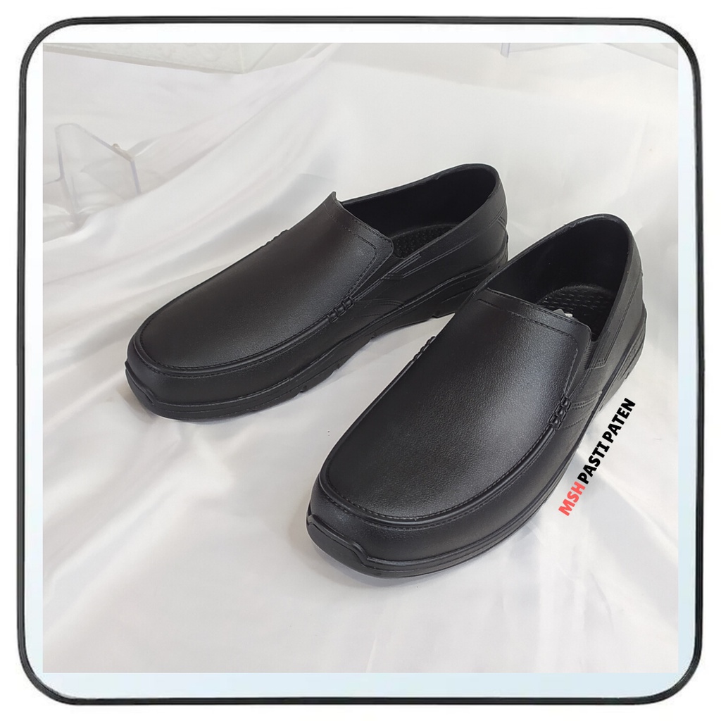 PRO ATT AB 668 Sepatu Karet Pria Sepatu Pantofel Pria Sepatu Slip On Hitam