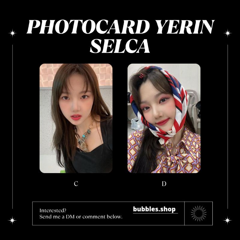 PHOTOCARD UNOFFICIAL YERIN G-FRIEND SELCA