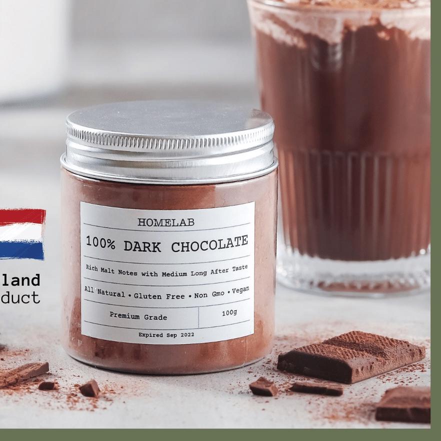 

Diskon | KF7 | Homelab 100% Dark Chocolate Powder / Bubuk Coklat Asli Premium 100G