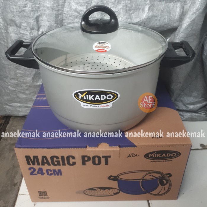 PANCI DANDANG LANGSENG KUKUS STEAMER TUTUP KACA MASPION Magic pot