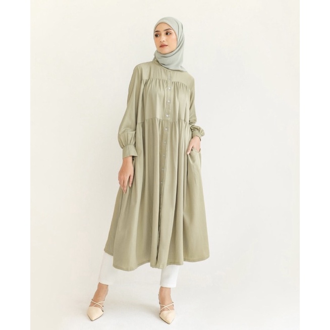 Nuna Midi Dress Sage by Geulis