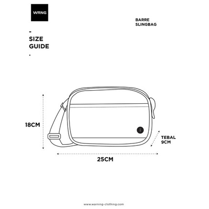 TAS SELEMPANG / SLINGBAG WARNING CLOTHING | BARRE #12