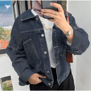 Vanessa Jaket jeans Crop Wanita