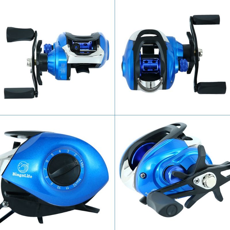 Reel BC Murah BINGO Rasio 8.1:1 Handle Kiri Baitcasting Reel