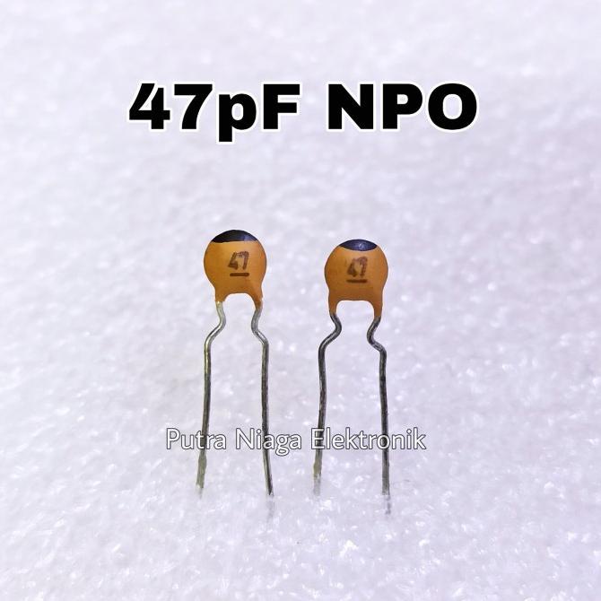 Kapasitor 47pF Keramik NPO 47 pF Ceramic 47 Piko Farad Capacitor putr4n14 Ayo Beli(ii)