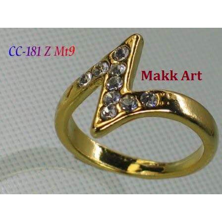 cincin Cor imitasi CC-181A cincin Z MATA 9 dewasa /REMAJA kuning dan suasa