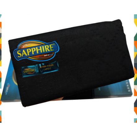 Sarung Tenun Sapphire Hitam Polos dan putih polos Sarung Dewasa Original Shapire Premium murah