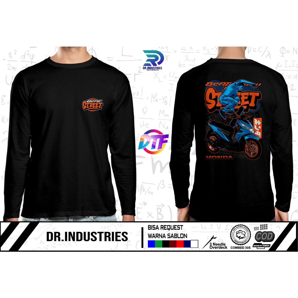Kaos Lengan Panjang Beat Street new honda beat new model 2023 driver beat DB - DR INDUSTRIES