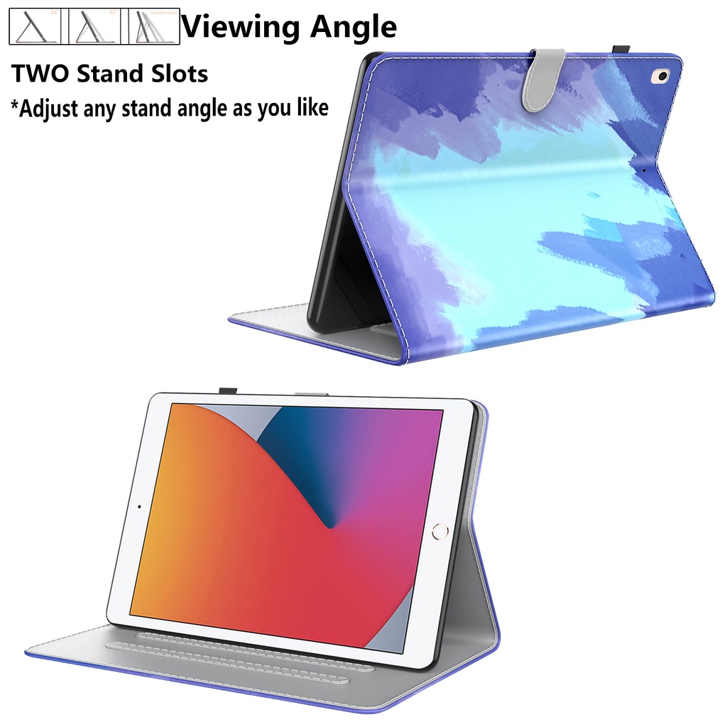 Untuk Huawei MatePad 10.4 SE (2022) AGS5-L09 AGS5-W09 Mate Pad SE 10.4-inci Kualitas Tinggi Tablet Perlindungan Case Fashion Cat Air Kulit PU Casing Flip Dompet Slot Kartu Stand Cover