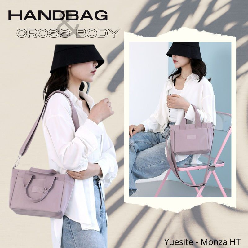 Tas Wanita Import Polos 2 Fungsi Handbag Selempang Yuesite Monza HT Original