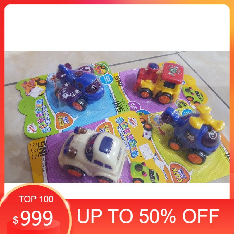mobil cartoon dorong / mobil kartun star rider