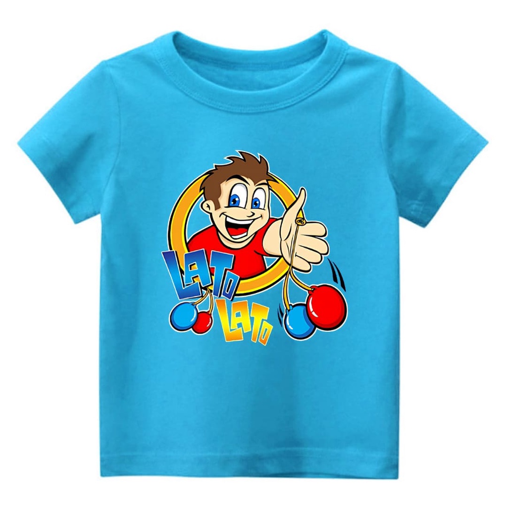 Hzl.outfit Baju Kaos Anak Lato Lato Kartoon Lato Lato M.L.XL
