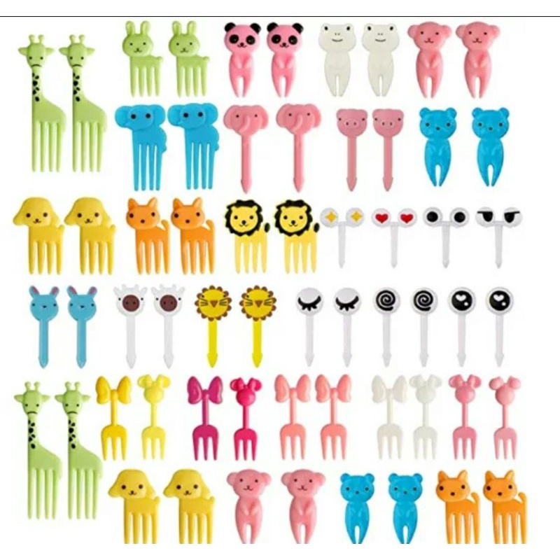 Aneka Tusukan Bento Picks Mini  Tusukan Bekal Anak Tusukan Bento Mata Tusukan Bento Jerapah Tusukan 