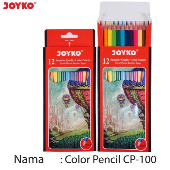 

JOYKO - Pensil Warna Panjang CP-100 12 Warna - Set