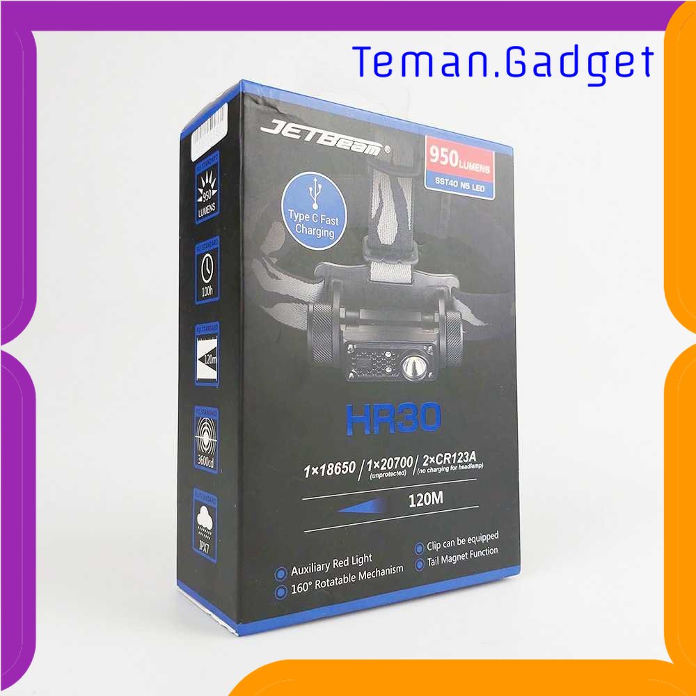 TG-SNT JETBeam Senter Kepala Headlamp SST40 N5 LED 950 Lumens - HR30