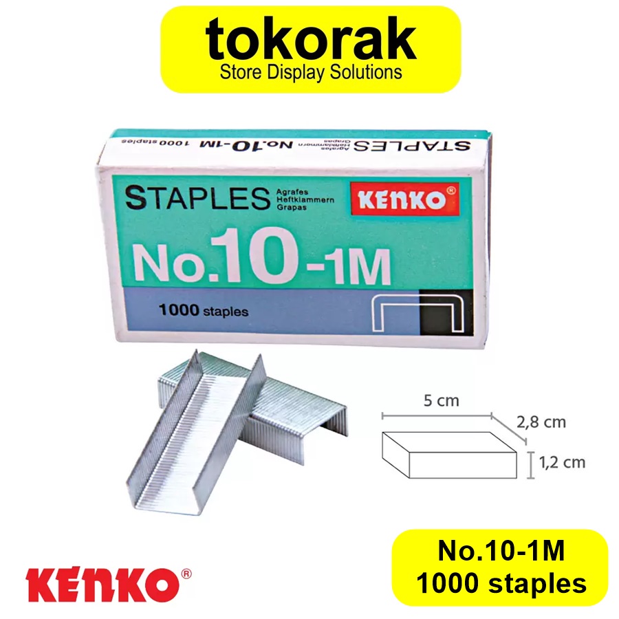 

ISI STRAPLER NO 10 1M KENKO REFILL STAPLER HECTER STEPLER 10-1M KECIL